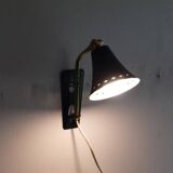 Scandinavian wall lamp in brass and lethal 1960