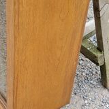 Wall display case from the 50s in solid blond oak