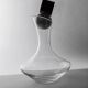 Carafe à vin vintage des années 1990, corps en verre arrondi avec sphère en marbre et bouchon cube en liège