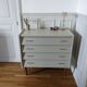 Vintage chest of drawers with spindle legs