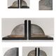 Pair of patinated steel bookends Art Deco style
