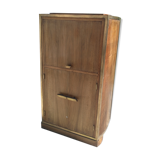 Art Deco wood and brass extra furniture