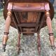 Louis Philippe oval drop-leaf table in solid cherry wood with 2 drawers.