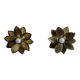 Paire appliques feuilles brutalistes