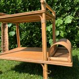 Rolling dessert in rattan