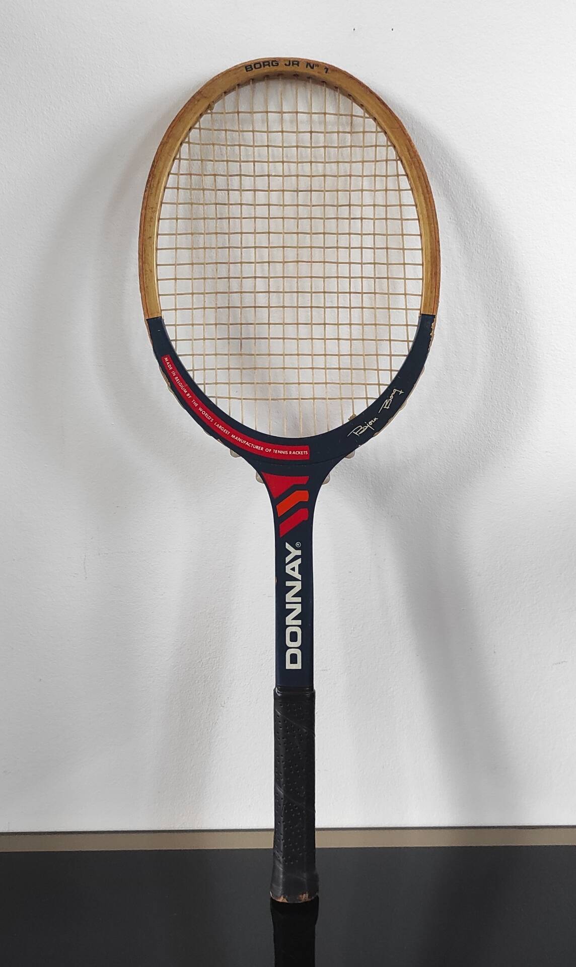 Vintage wooden tennis racket