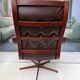 Scandinavian armchair in brown leather
