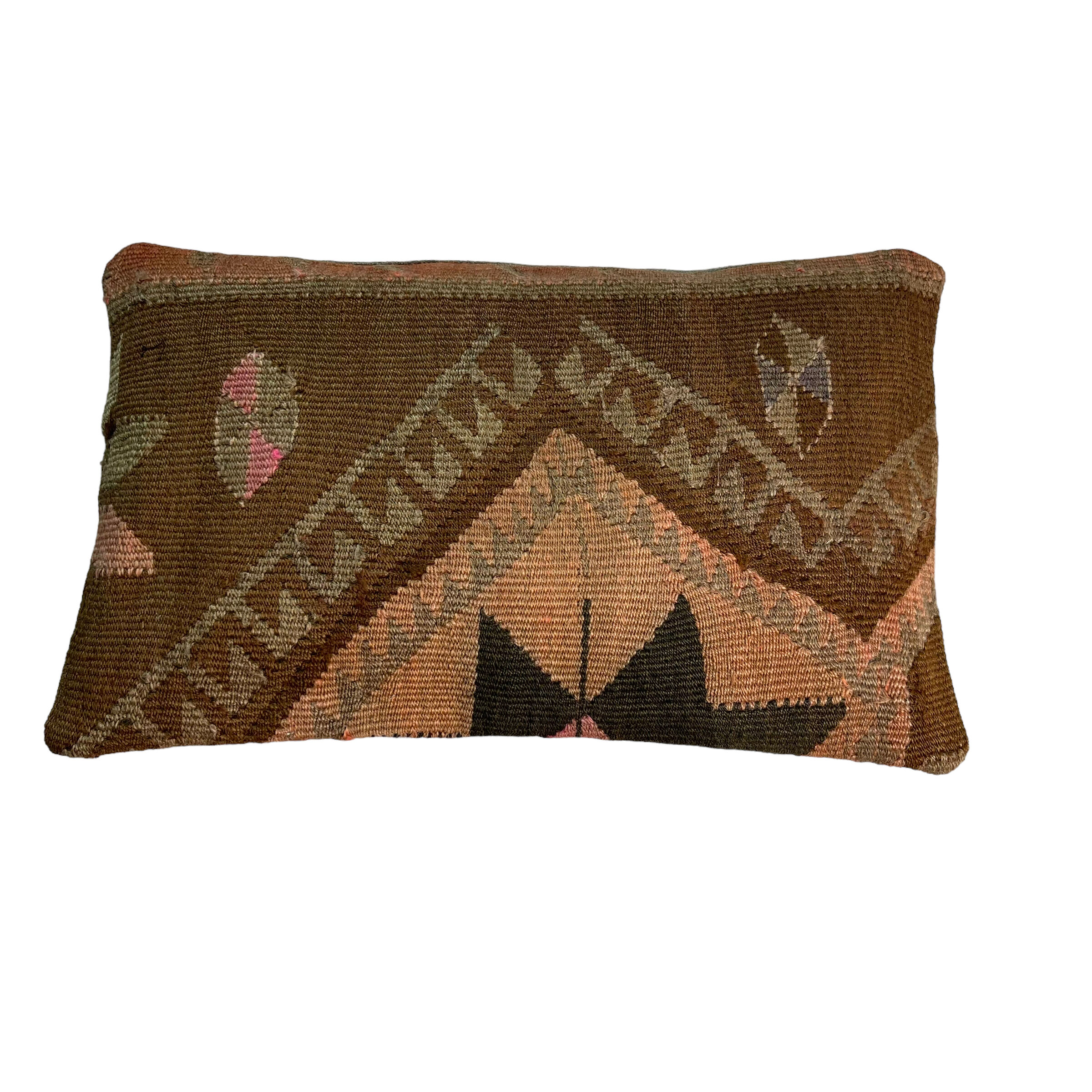 Turkish handmade kilim cushion cover , 30 x 50 cm