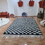 Handmade wool Berber rug 250x150 cm
