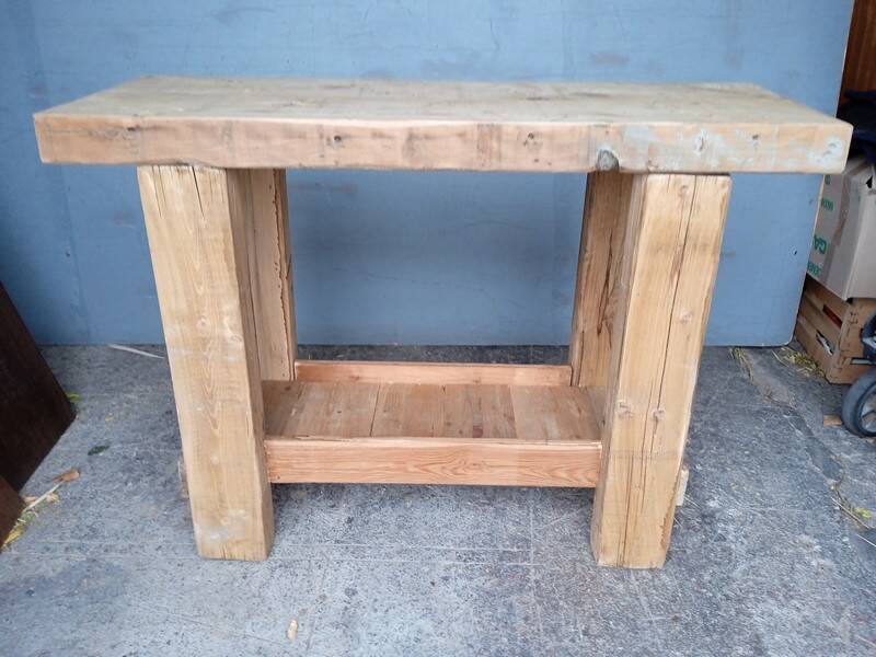 Workbench 120cm old solid wood