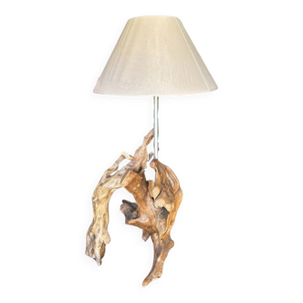 Lampe bois flotté “Éclats naturels”
