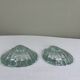 Pair of scallop shell candlesticks