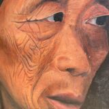 Portrait of a face marked by time
