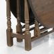Solid wood folding dining room table