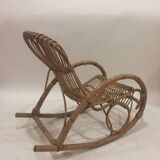 Rattan Rocking Chair by Nohe Noordwolde