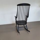 Black Lena Larsson for Nesto rocking chair 1960s