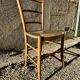 Vintage golden straw chair