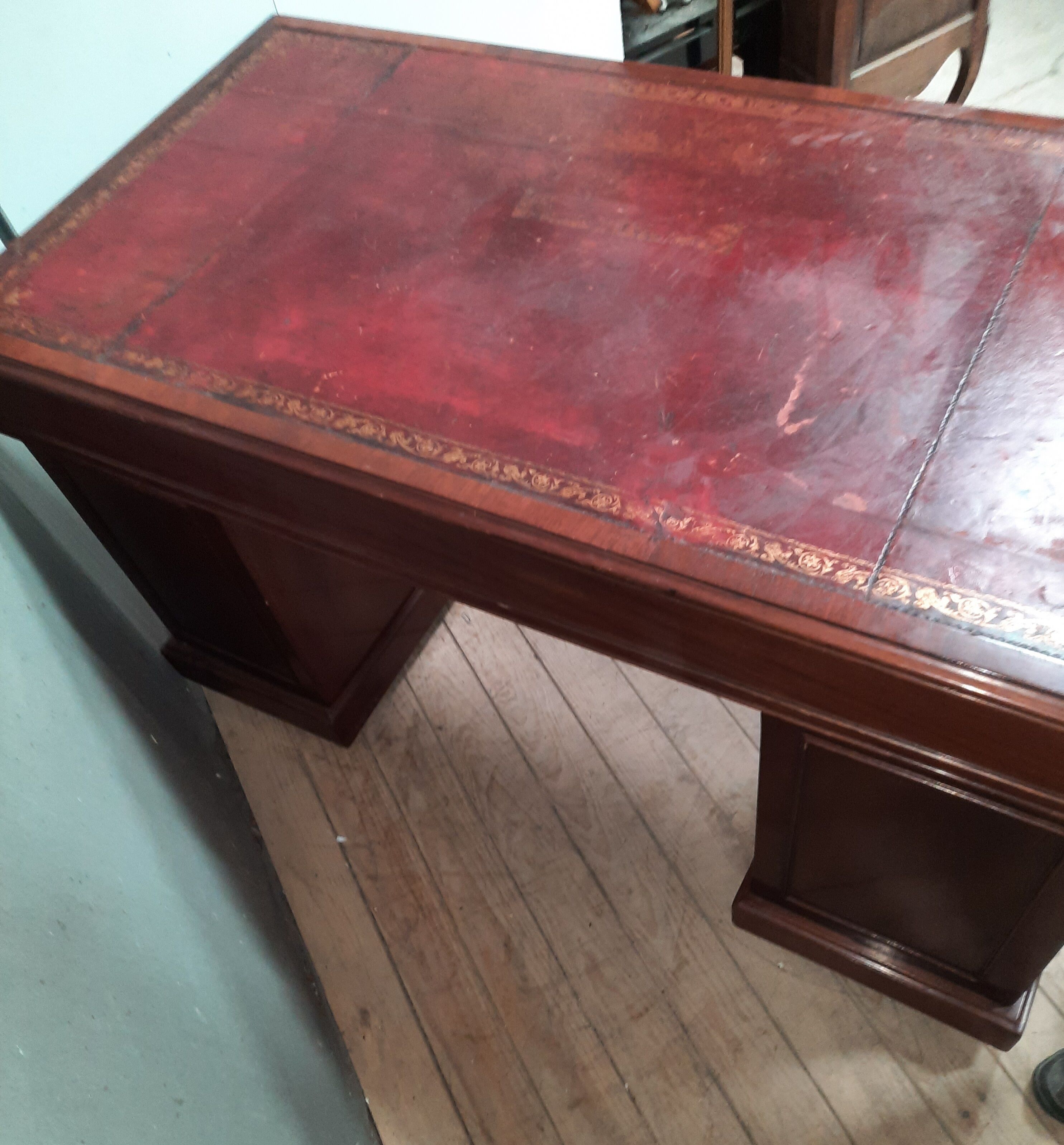 English desk with drawers