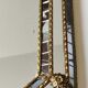 Venetian octagonal mirror murano style. a parecloses/facets. floral and beaded decoration 60 x 60 cm