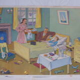 School poster editions Nightingale montmorillon Vienna 1960