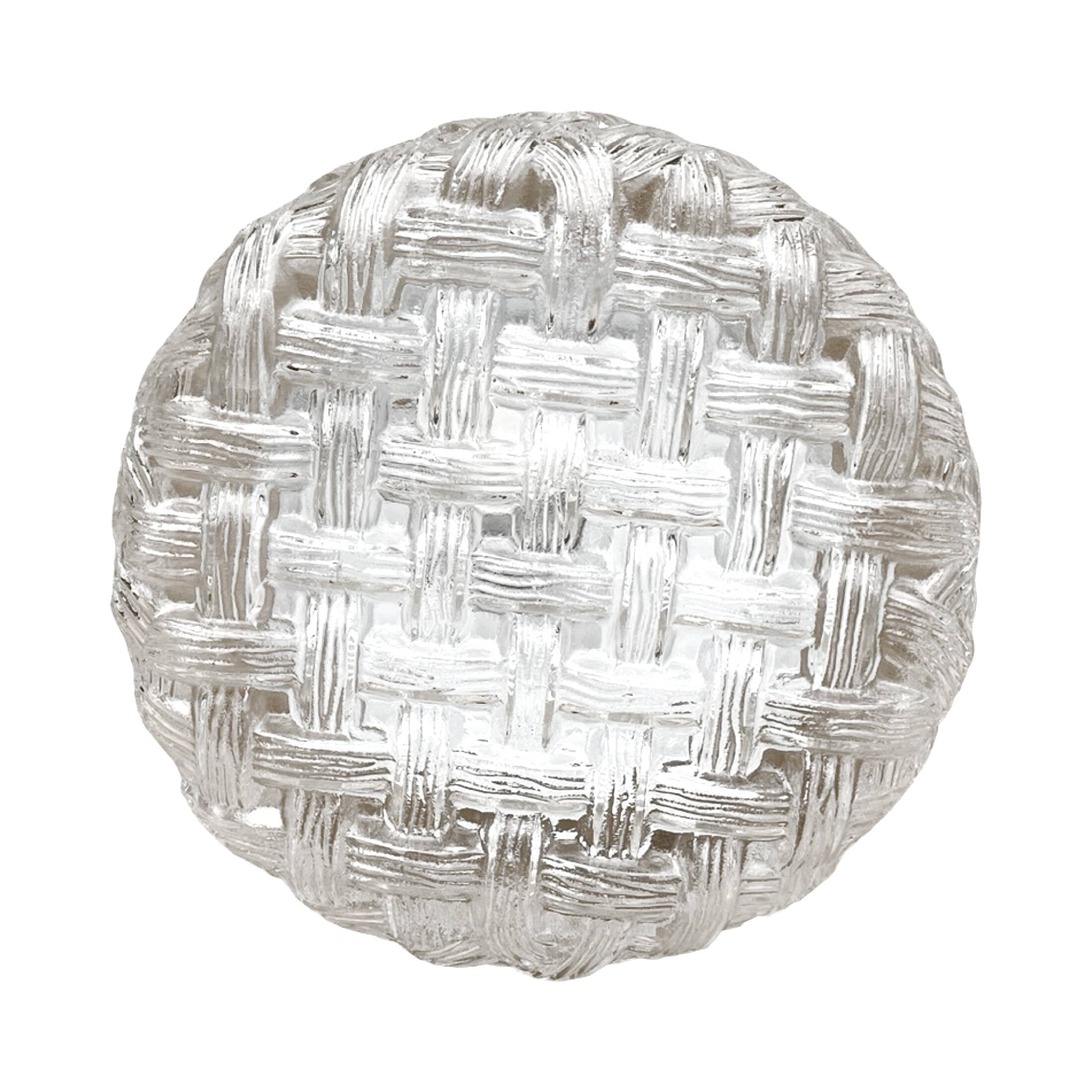 Round glass ceiling lamp, Eickmeier Leuchten, Germany 1970s.