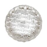 Round glass ceiling lamp, Eickmeier Leuchten, Germany 1970s.