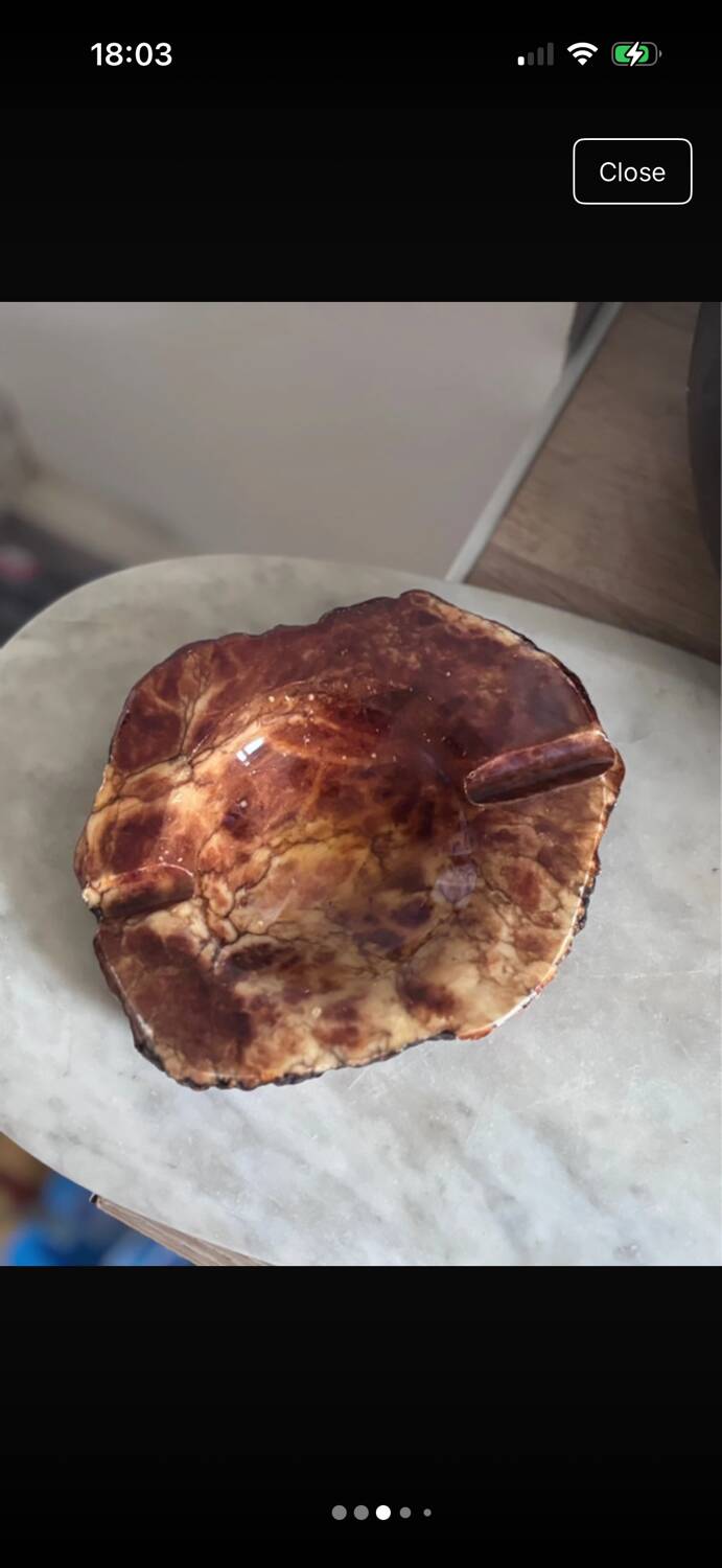 Onyx ashtray art deco