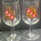 4 beer glasses Champigneulles 70s