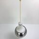 Glass and aluminum pendant light, design Rolf Krüger for Staff Leuchten, P118