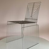 Max Sauze 1970s wire sculpture chair Made in France