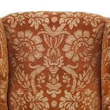 Silk velvet armchair, 1900