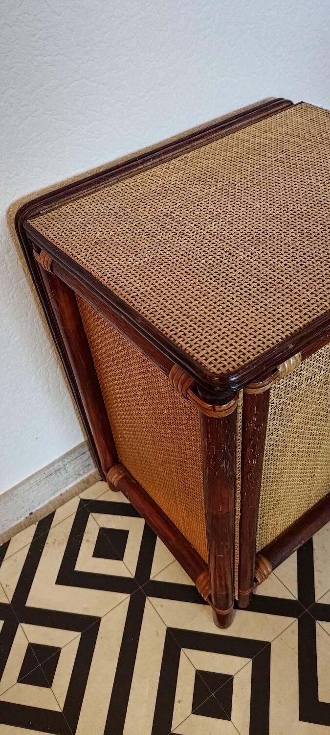 Bamboo rattan chest