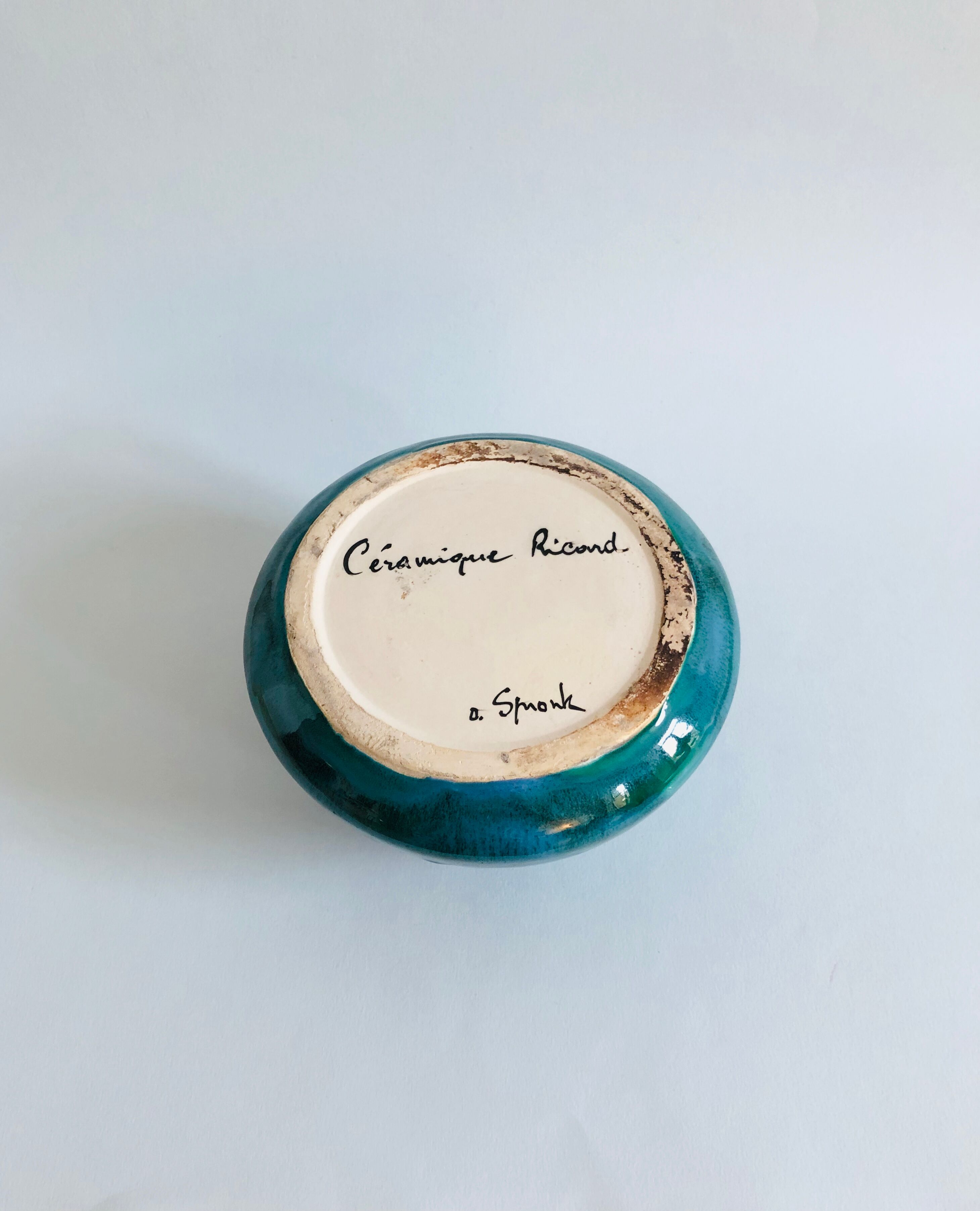 Cendrier en céramique Ricard
