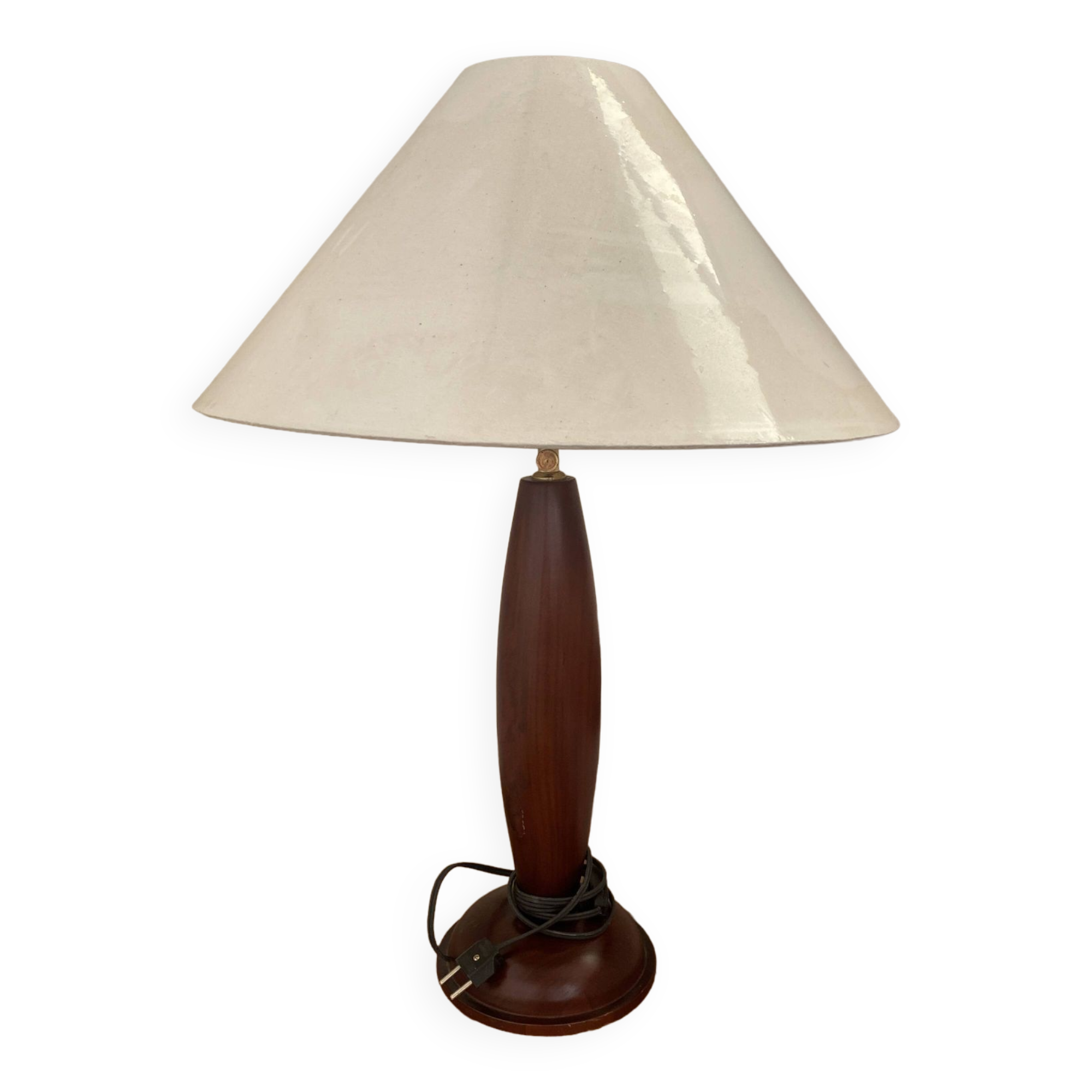 Pied de lampe en teck