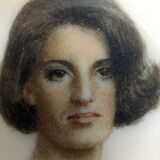 Miniature painting by Weyenbergh "Portrait of a Woman"