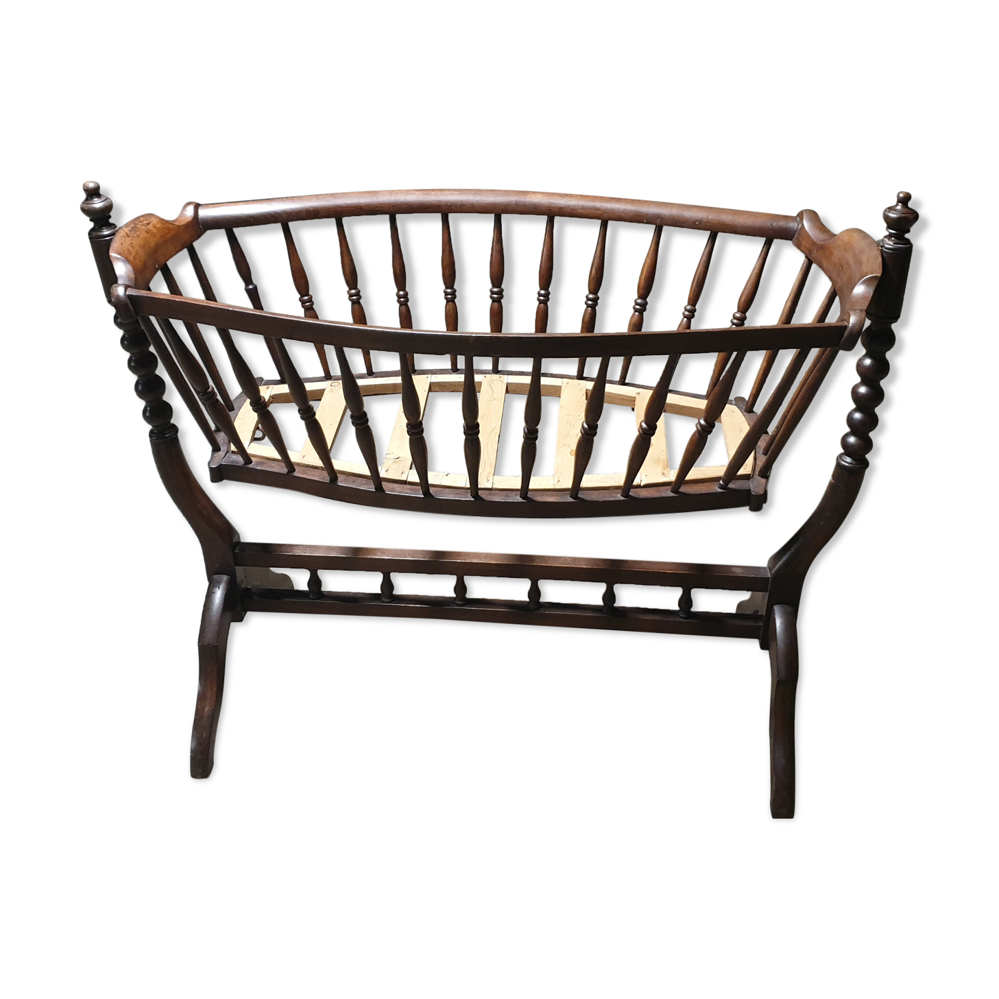 Massive beech cradle crafted XXth