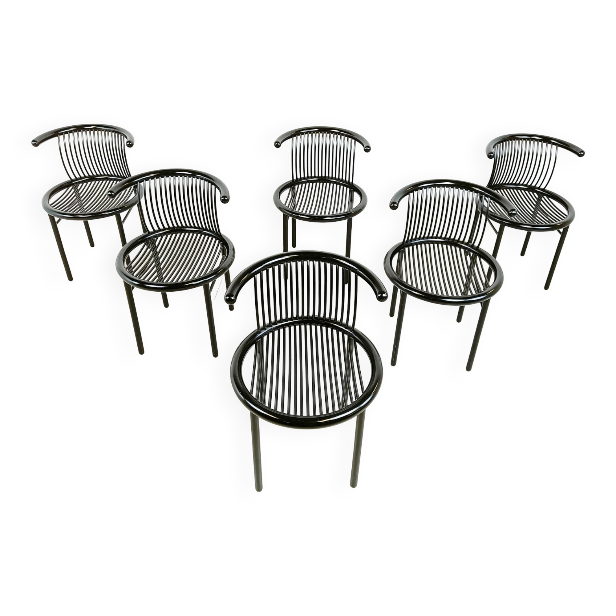 Set de 6 chaises vintage « CIRCO » par Jutta & Herbert Ohl pour Lübke 1980s