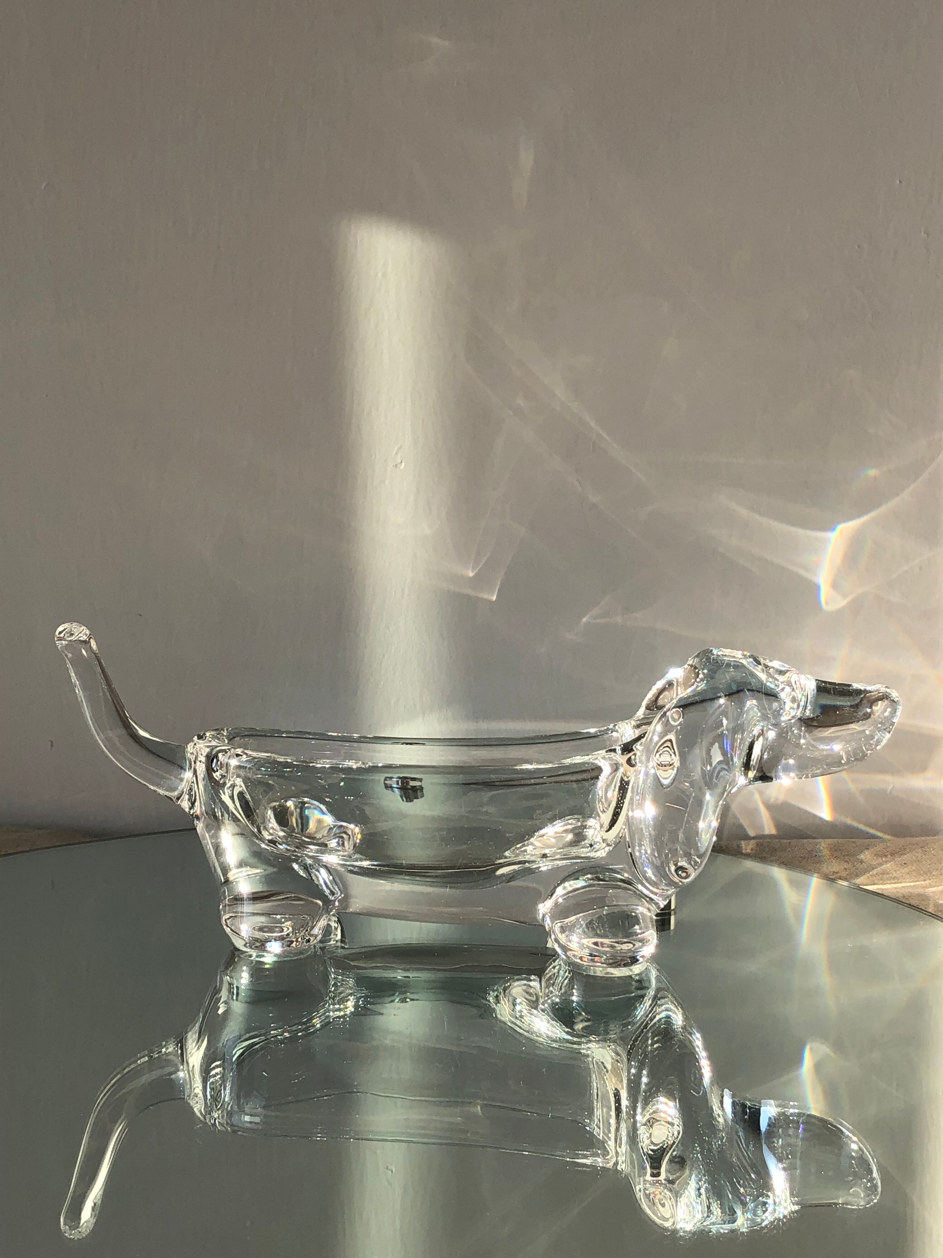 Trinket bowl crystal art Vannes Le Chatel