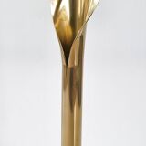 Vintage 1970 soliflore vase in gilded brass