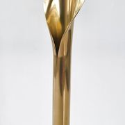 Vintage 1970 soliflore vase in gilded brass