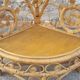 Vintage rattan notch shelf