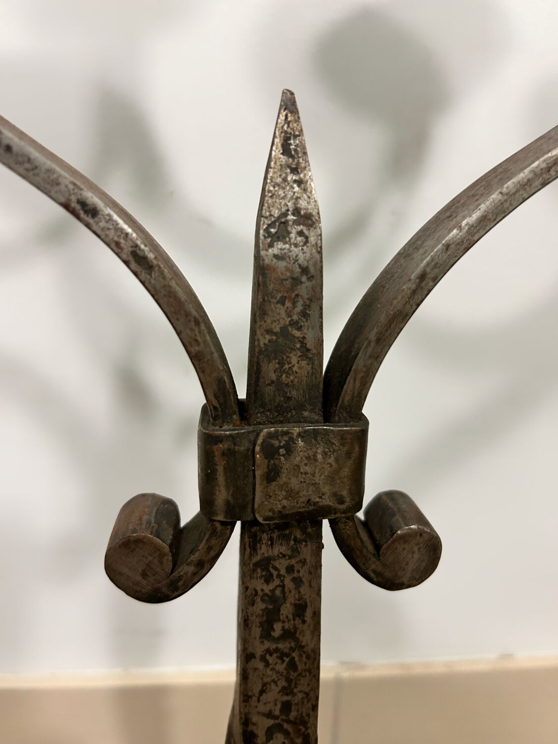 Wrought iron candlestick