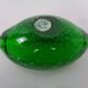 Green Sommerso Murano Glass Ashtray, Italy, 1960s