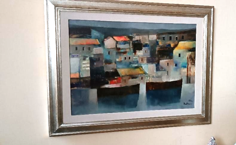 Oil painting on canvas - Marine - 1976 Lido Bettarini canvas 70x50 cm