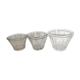 Série de 3 anciens pots évasés de confiture