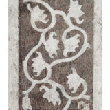 Tapis persan en laine surteinte tissée à la main tapis traditionnel oriental gris - 0.90x139cm
