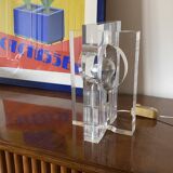 Sandro Petti, sculptural lucite table lamp, Maison Jansen France 1970s