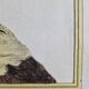 Original engraving by François Nicolas Martinet, 18th century, Louisiana crab fisher, framed,