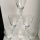 Set of 6 molded glass wine glasses 30-40s
