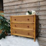 Dresser in rattan